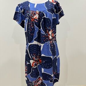 14w Floral Silk Dress